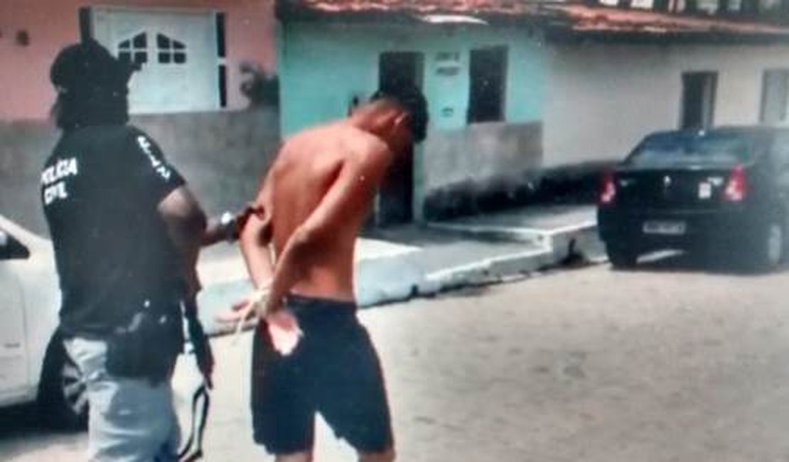 Polícia prende suspeito de matar idoso na frente da mãe de 90 anos em Marechal Deodoro