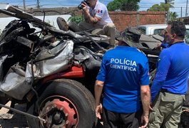 Polícia Científica faz perícia complementar em veículos de acidente fatal na Rota do Mar