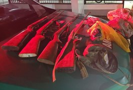 Polícia Militar apreende armas, drogas e animais silvestres na Região Metropolitana