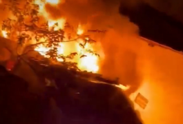 Incêndio atinge borracharia perto da entrada de Palmeira dos Índios