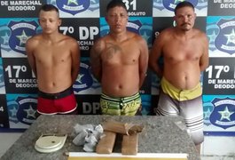 Operação policial prende líder de tráfico e mais duas pessoas, em AL