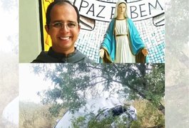 Frei sofre acidente de trânsito e sai ileso, ﻿na AL-130 em Pão de Açúcar