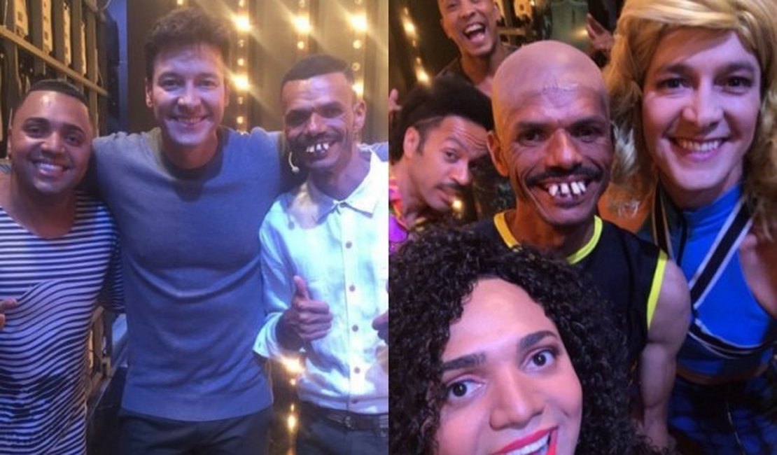 Dinho Kapp, Tirullipa e Rodrigo Faro fazem o “É o Tchan” no “Dança Gatinho”