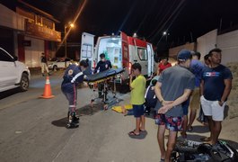 VÍDEO. Acidente entre motos é registrado no bairro Baixa Grande, em Arapiraca