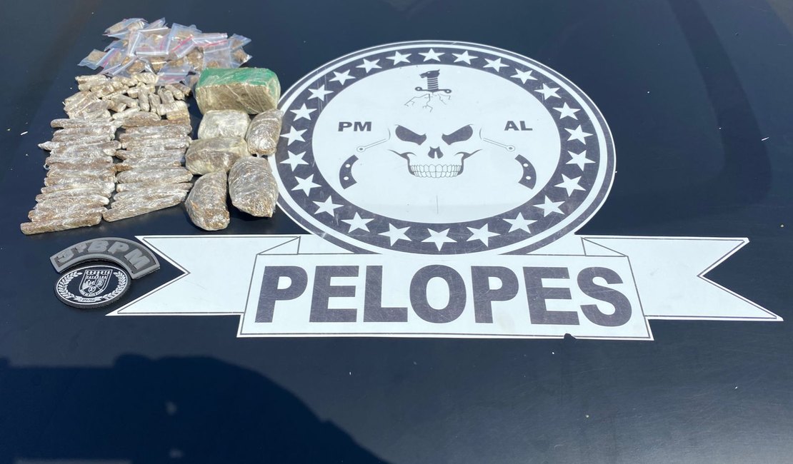 Jovem é preso suspeito de tráfico de drogas em Arapiraca