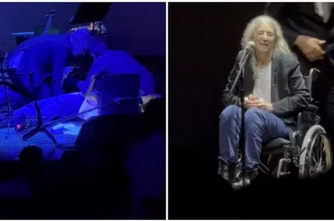 Patti Smith desmaia em show em São Paulo e deixa palco em cadeira de rodas: 'Infelizmente, estou doente'