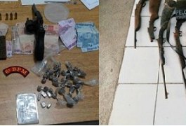 Quatro são presos e 12 armas de fogo apreendidas durante operação conjunta