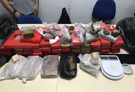 Operação policial apreende drogas e munições, e prende suspeitos em Maceió