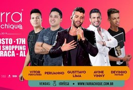 Farra Chique chega a sua 8ª edição com show de Gusttavo Lima e outras atrações em Arapiraca