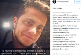 Thammy faz mudança de documentação e pede sugestão de nome a seguidores