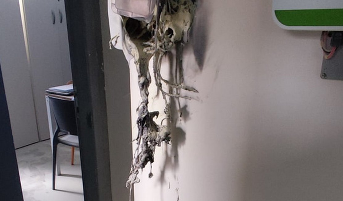 Caixa de energia solar pega fogo em unidade do SESI em Craíbas