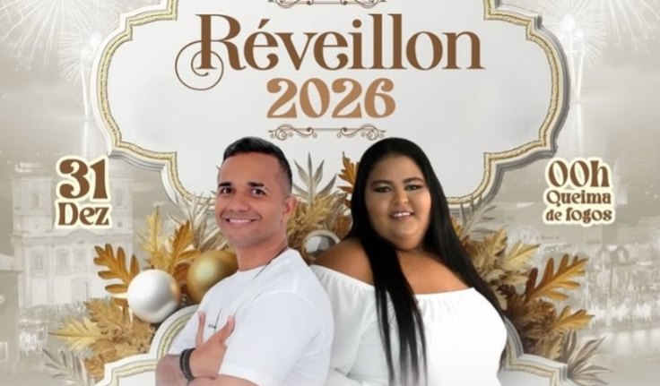 Réveillon 2026 em Penedo terá shows de Alex David e Elaine Nascimento na Praça 12 de Abril
