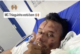 MC Thiaguinho apresenta quadro estável e é transferido para hospital de Palmeira dos Índios