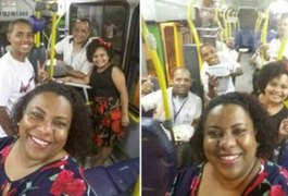 Família passa Ano Novo em ônibus para acompanhar pai cobrador