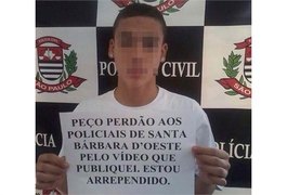 Garoto faz funk com ameaças a PM, arrepende-se e pede desculpas em vídeo