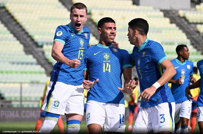 Brasil bate a Colômbia e lidera hexagonal final do Sul-Americano sub-20