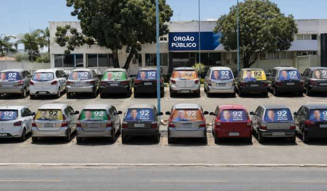 Carros plotados com propaganda eleitoral não poderão permanecer nos estacionamentos da Defensoria de AL