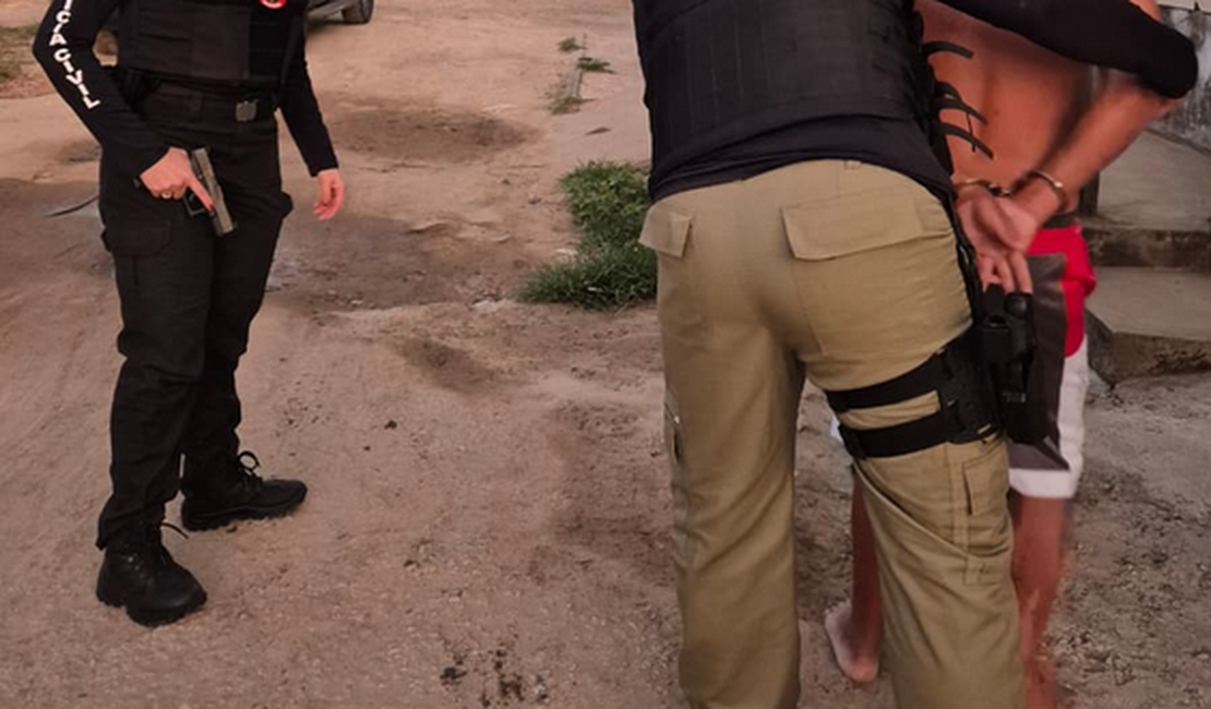 Polícia Civil realiza cinco prisões em operação contra homicídios na Região Metropolitana de Maceió