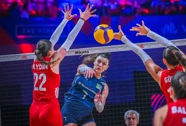 Vôlei feminino: Brasil leva virada da Turquia e amarga 5° vice da Liga das Nações