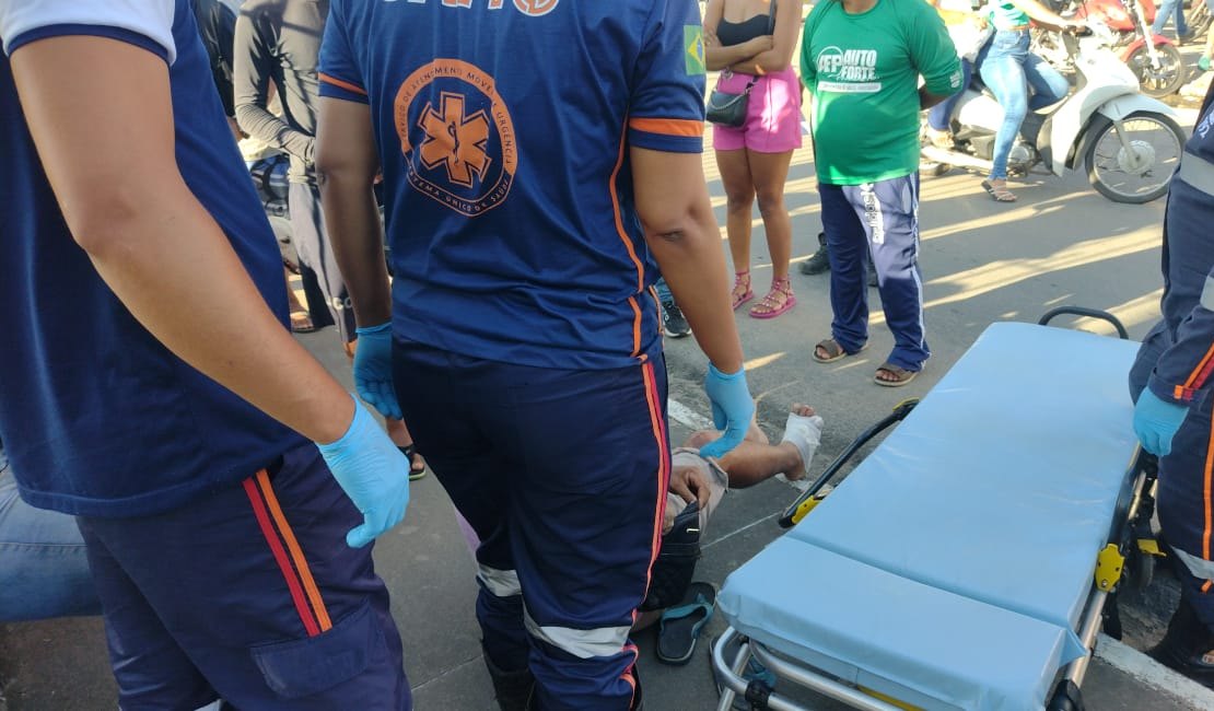 Motociclista fica ferido após colisão em Arapiraca
