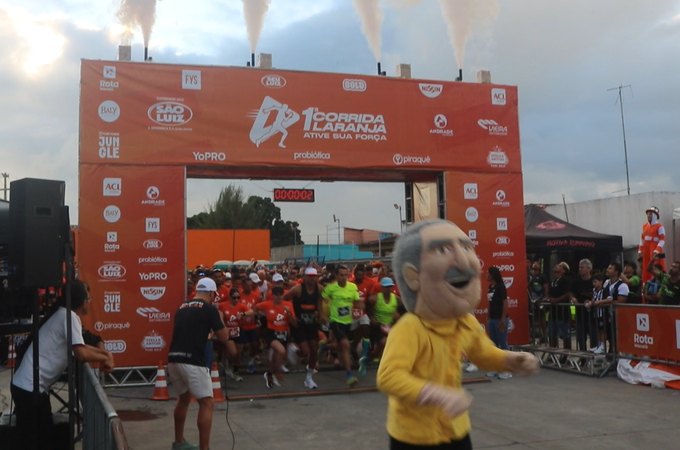 VÍDEO. Superação, música e boas energias marcam a 1º Corrida Laranja do Supermercado São Luiz, em Arapiraca