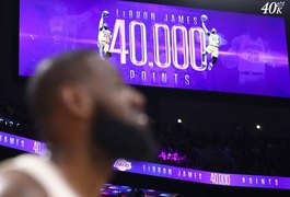 LeBron James chega a 40 mil pontos na temporada regular da NBA