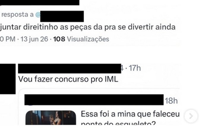 Erika Hilton pede à PF investigação de perfis que fizeram publicações sobre necrofilia após morte de jovem em salto de rope jump