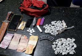Prisões por homicídio e tráfico de drogas mobilizam PM no interior