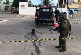 Bope é acionado para conter bomba caseira na frente do HGE, em Maceió