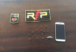 Rádio Patrulha prende jovem com maconha e munições no Manoel Teles, em Arapiraca