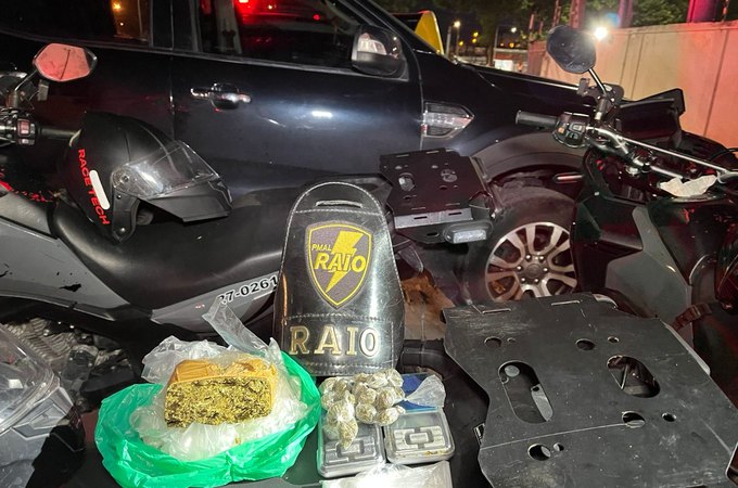 Companhia de RAIO prende homem por tráfico de drogas na Santa Lúcia