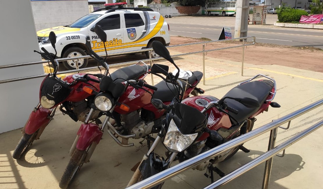 Agentes do 3º BPM e do grupamento aéreo localizam motos roubadas, em Lagoa da Canoa
