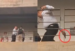 Professor universitário é acusado de tentar esfaquear estudante durante briga; assista