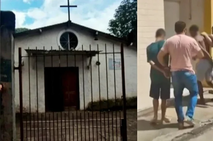 Traficantes transformam igreja em boca de fumo e fazem sexo em altar no RJ