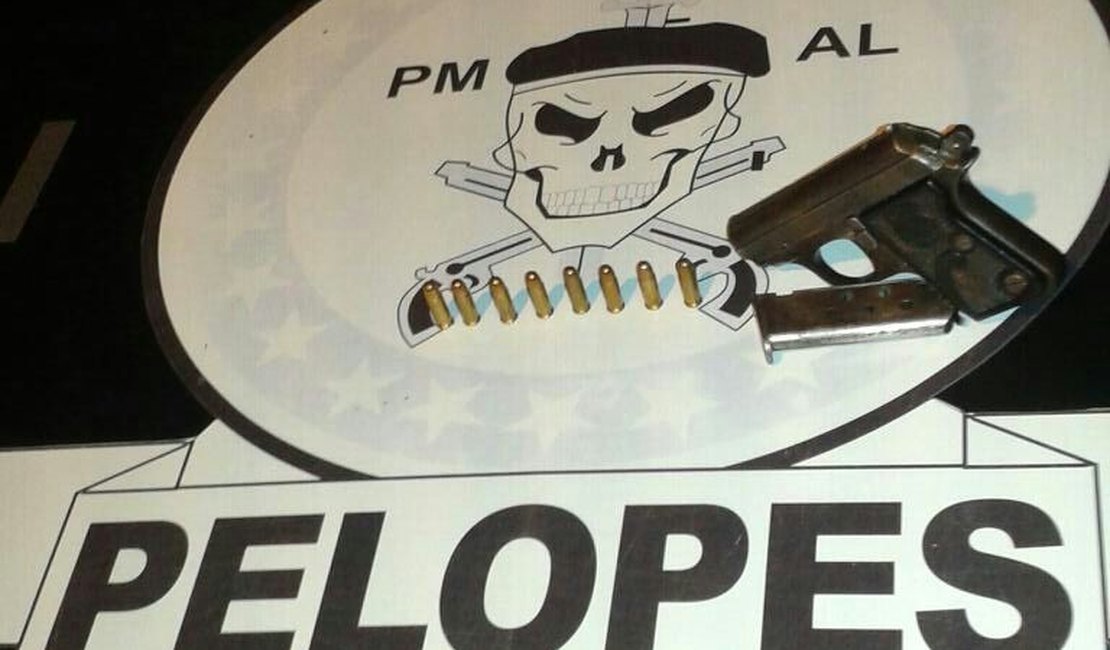 Homem é detido com arma de fogo em Poço das Trincheiras, AL