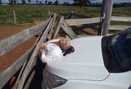 Fazendeiro morre imprensado por veículo em porteira, em Rondônia