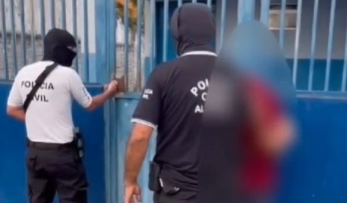 Polícia prende suspeito de participar de assassinato de funcionário de escola particular em Arapiraca