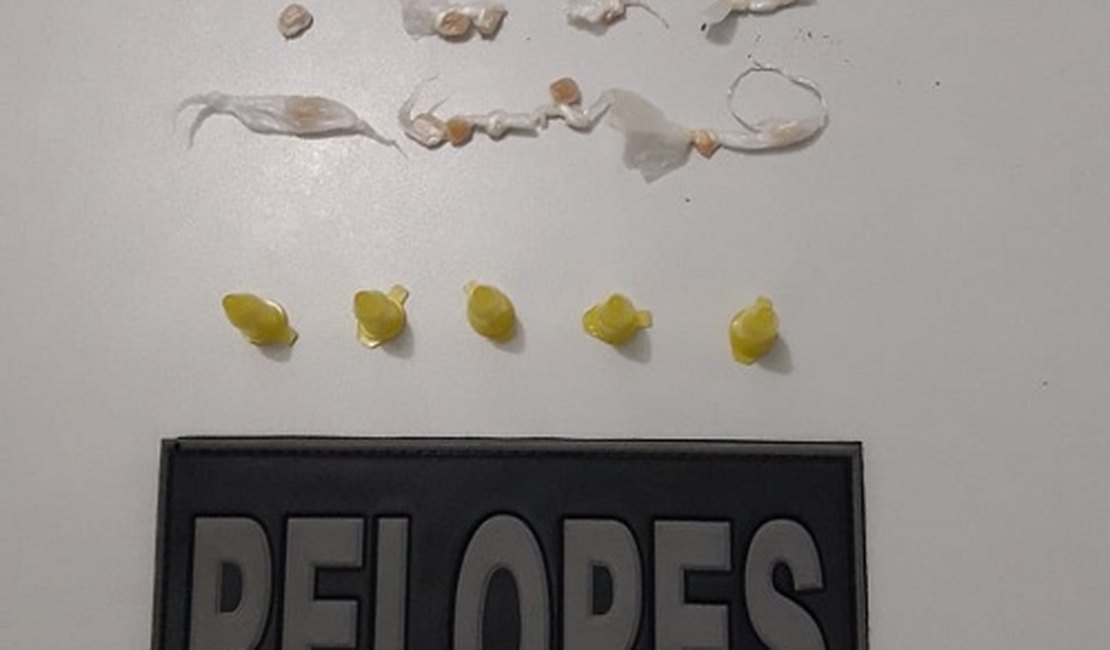 Adolescente é levado à delegacia após PM localizar droga em plantação de macaxeira