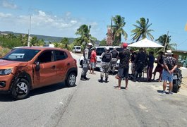 Colisão envolvendo carro e moto deixa homem ferido, na AL 101 Sul