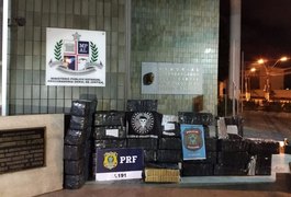 Avaliada em R$ 800 mil, carga de 620 kg de maconha é apreendida em Maceió
