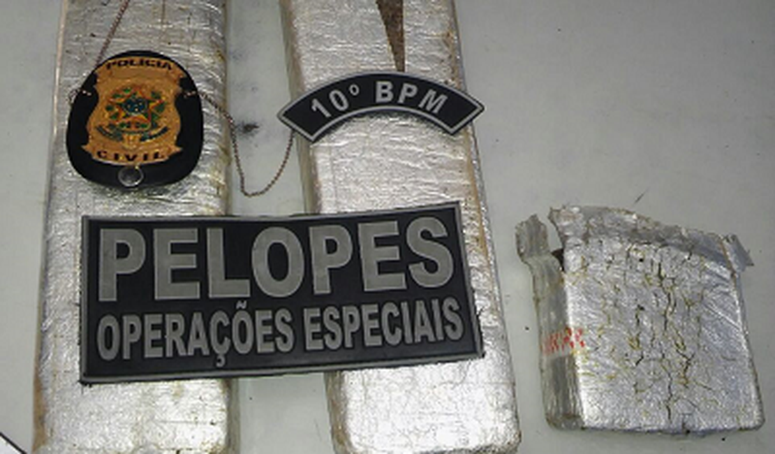 Operação integrada apreende drogas no interior de Alagoas
