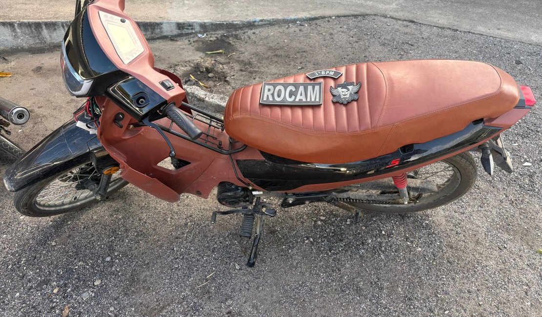 ROCAM do 3º BPM recupera motocicleta com registro de roubo no bairro Planalto