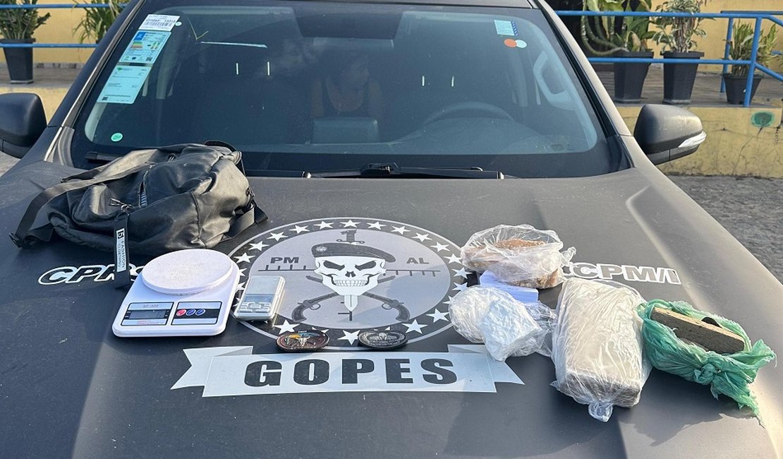 PM combate o tráfico em Campo Alegre e apreende maconha, crack e cocaína