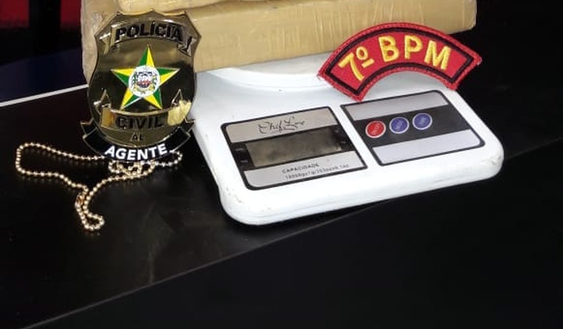 PC apreende 3kg de maconha dentro de balde e enterrada no Sertão