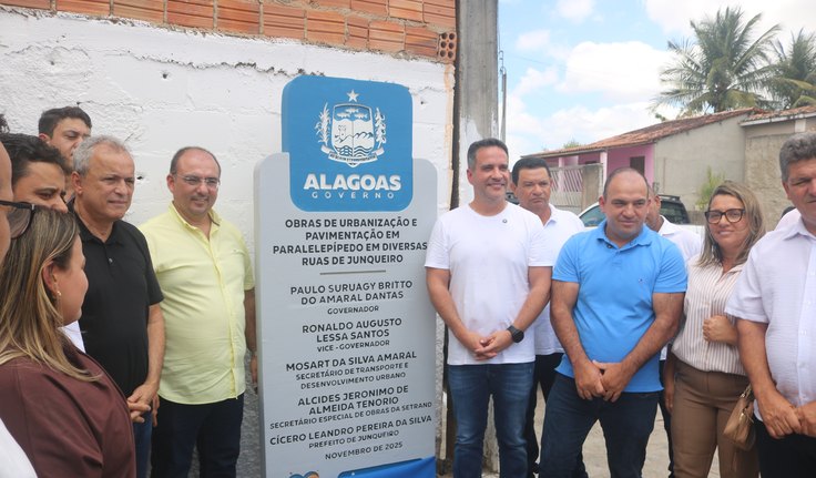 Com investimentos de R$ 10 milhões, prefeito Leandro Silva e Governador Paulo Dantas inauguram obras em Junqueiro