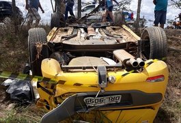 Veículo cai em ribanceira e mulher morre na AL-115, em Girau do Ponciano