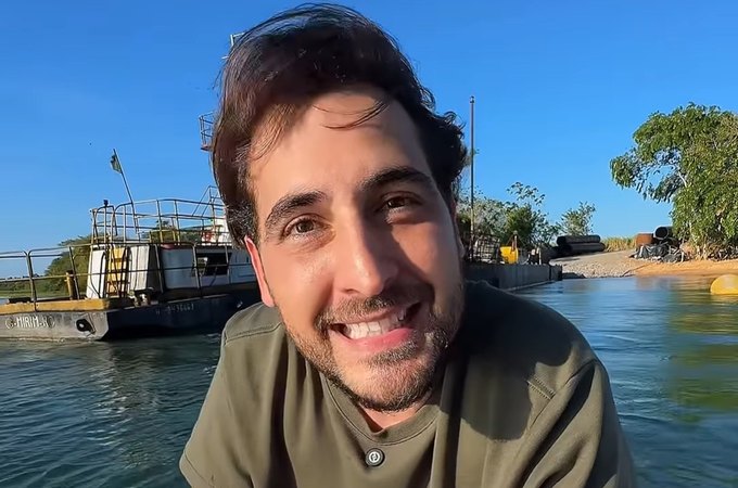 Guilherme Lopes acompanha obras da Ponte Penedo–Neópolis, a maior existente do estado