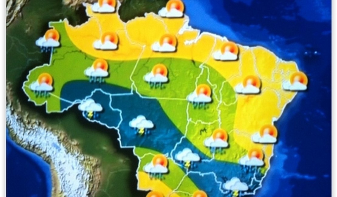 Tempo deve ser de variação de nebulosidade no fim de semana