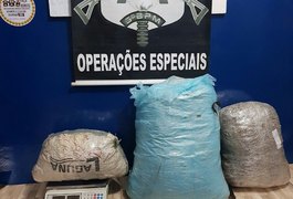 Operação apreende grande quantidade de maconha e prende trio suspeito no Agreste