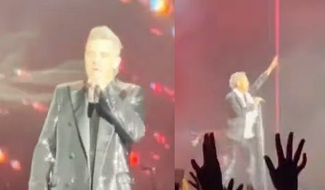 Mulher de 70 anos morre após cair em show de Robbie Williams